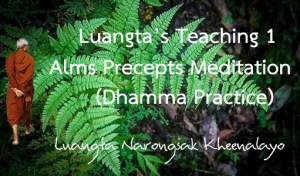 Luangta’s Teaching 1 : Alms Precepts Meditation (Dhamma Practice)